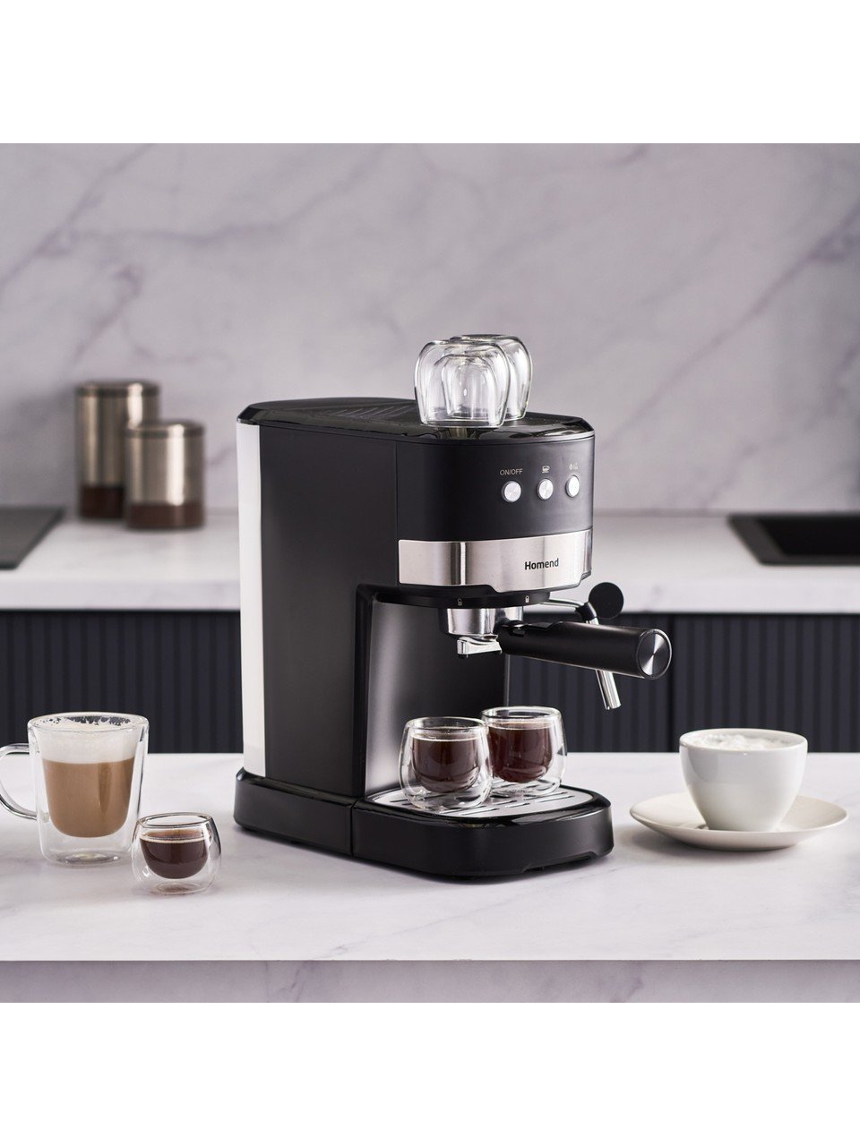 Homend Coffeebreak 5011H Süt Köpürtücülü, 15 Bar Basınçlı Espresso Makinesi 1100W 1,2L - Görsel 3