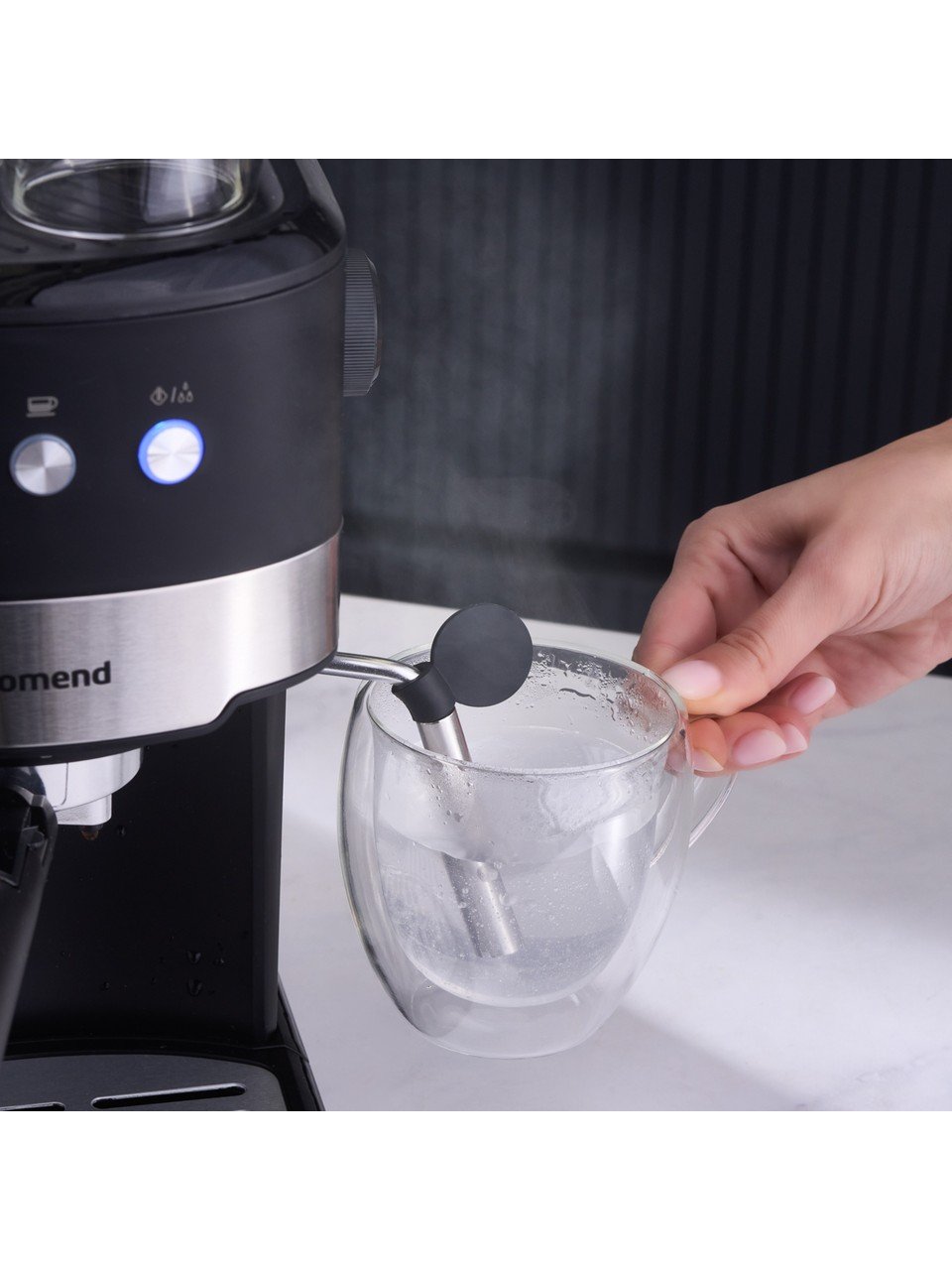 Homend Coffeebreak 5011H Süt Köpürtücülü, 15 Bar Basınçlı Espresso Makinesi 1100W 1,2L - Görsel 6