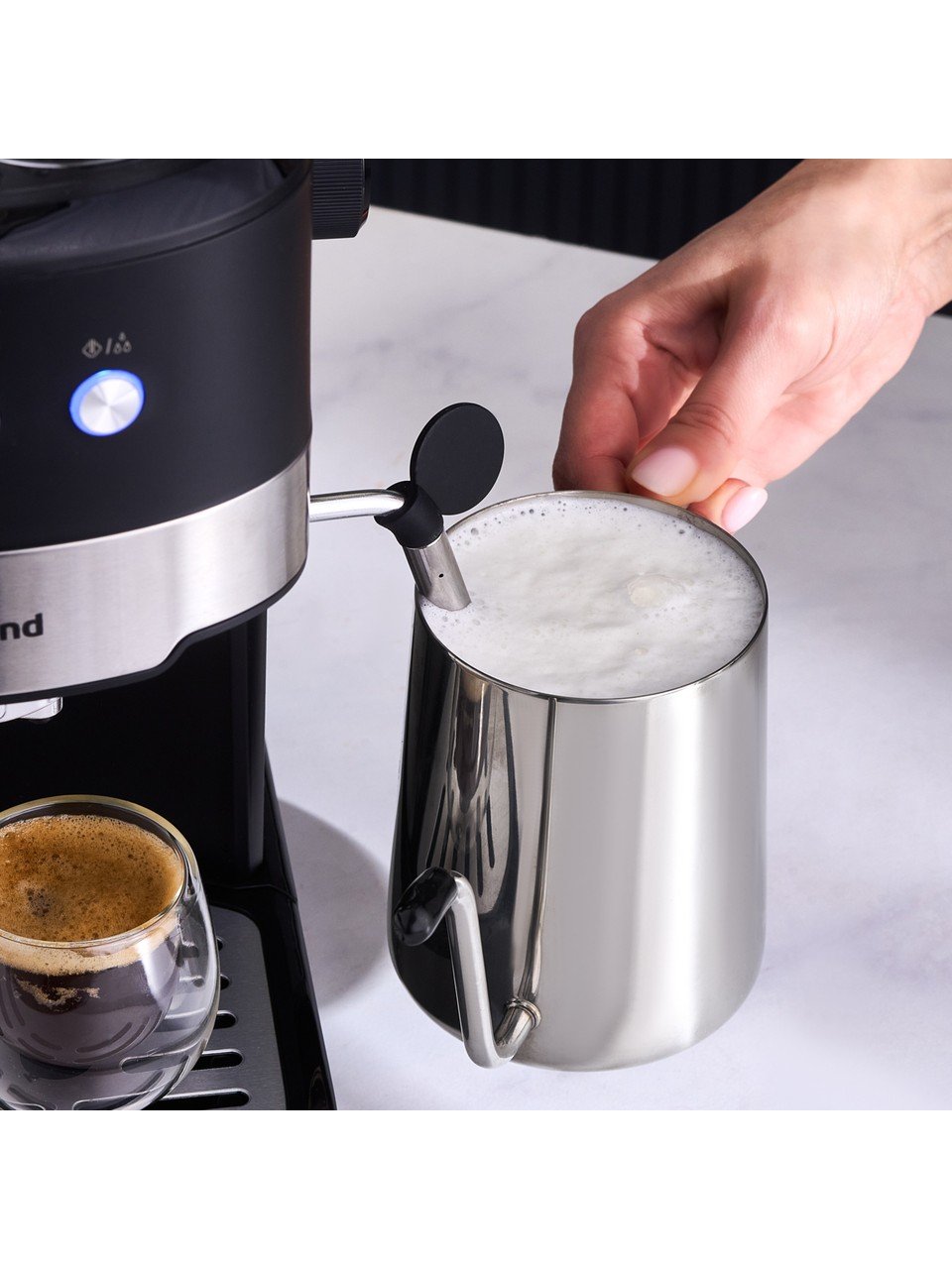 Homend Coffeebreak 5011H Süt Köpürtücülü, 15 Bar Basınçlı Espresso Makinesi 1100W 1,2L - Görsel 7