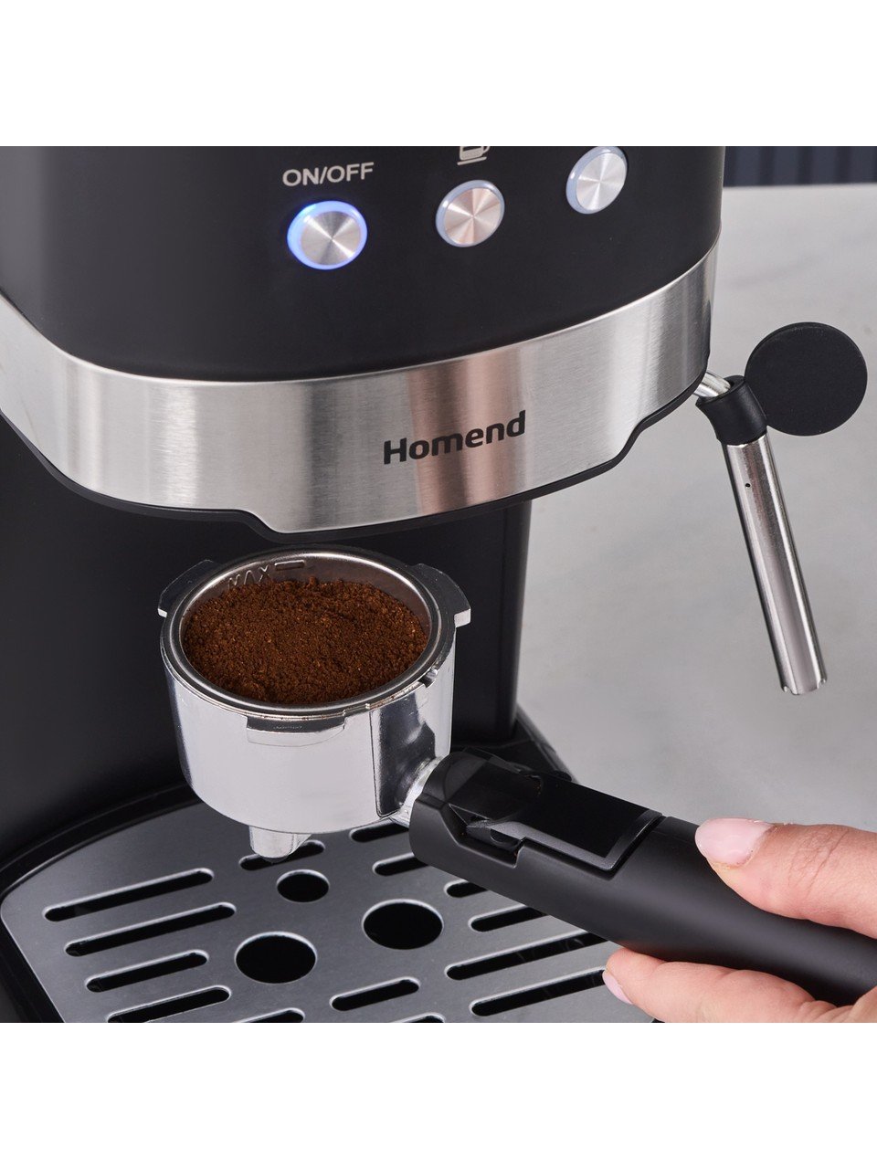 Homend Coffeebreak 5011H Süt Köpürtücülü, 15 Bar Basınçlı Espresso Makinesi 1100W 1,2L - Görsel 10